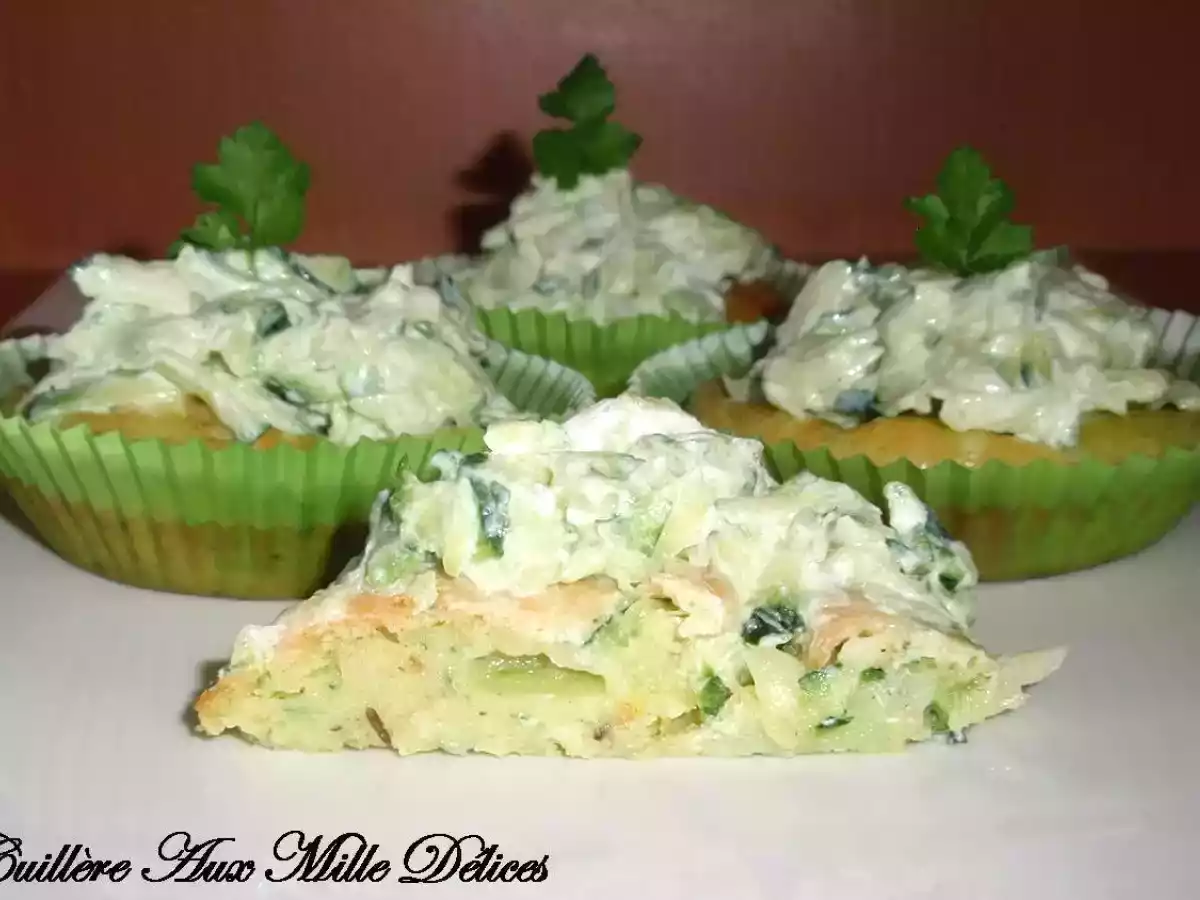 Cupcakes aux courgettes & chèvre frais - photo 3