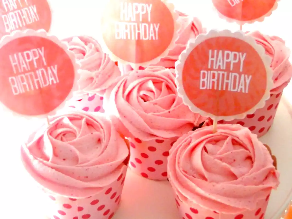 Cupcakes daiquiri fraise