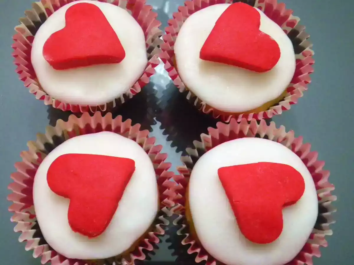 Cupcakes de la Saint-Valentin