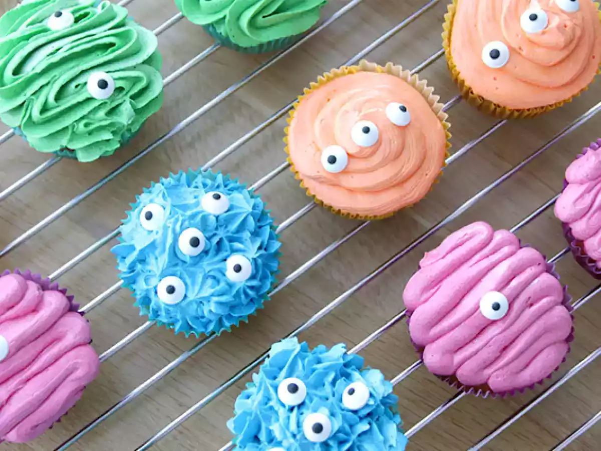 Cupcakes monstres pour Halloween