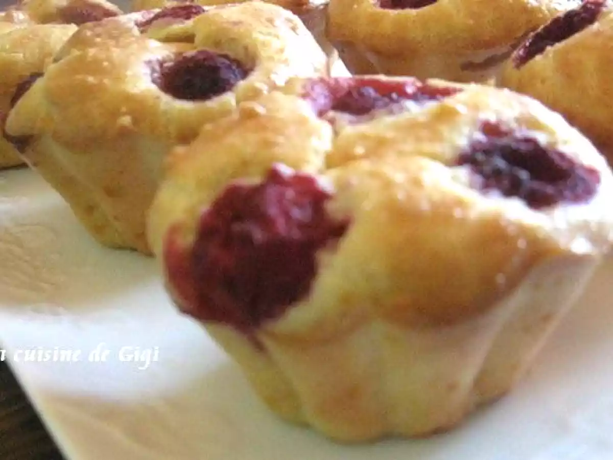 Cupcakes ricotta, amande et framboises