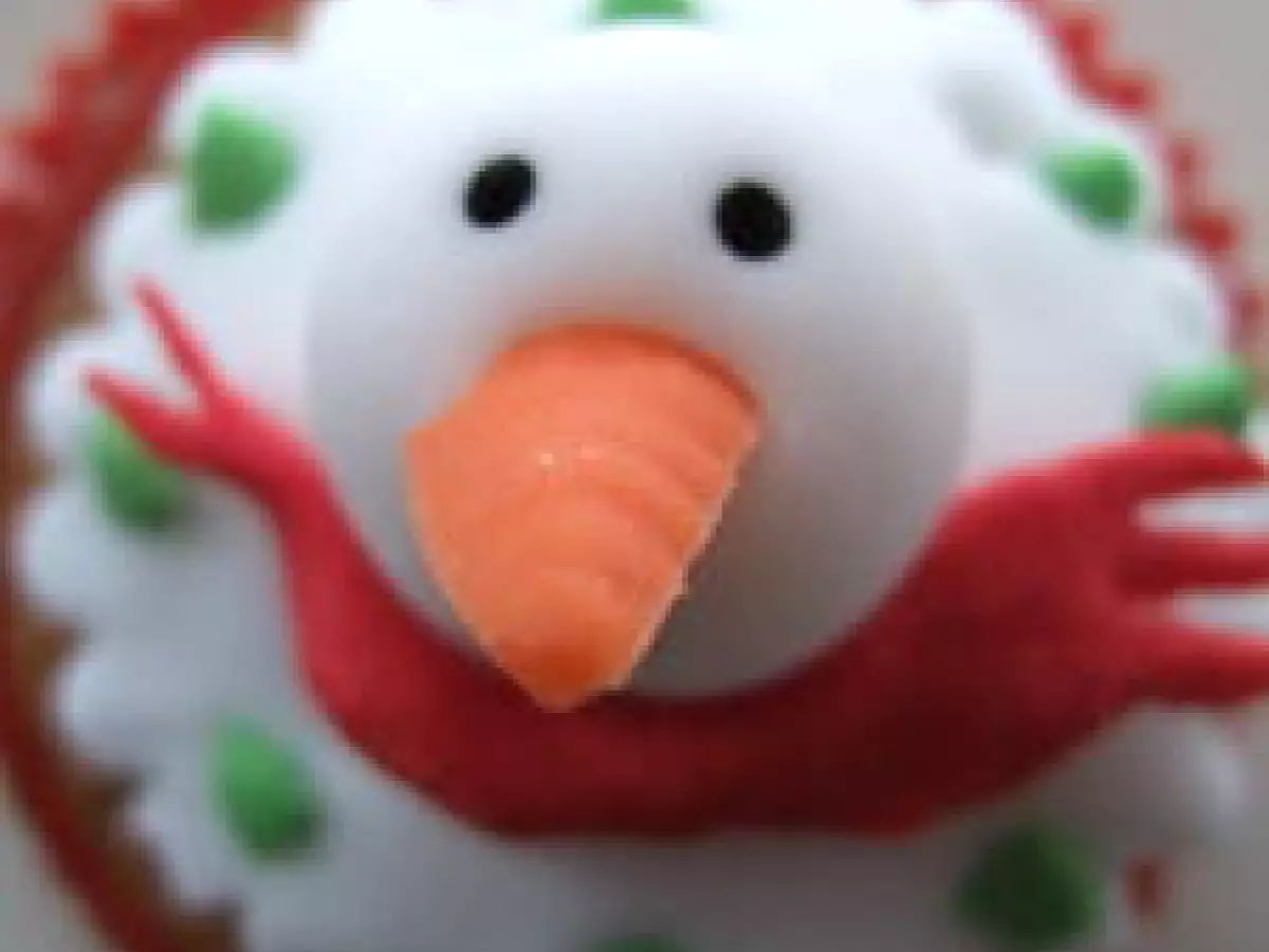 Cupcakes rigolos de Noël: amande et noisette