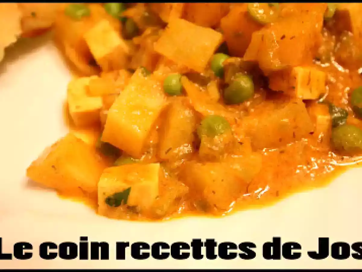 CURRY AU TOFU ET AUX POMMES DE TERRE
