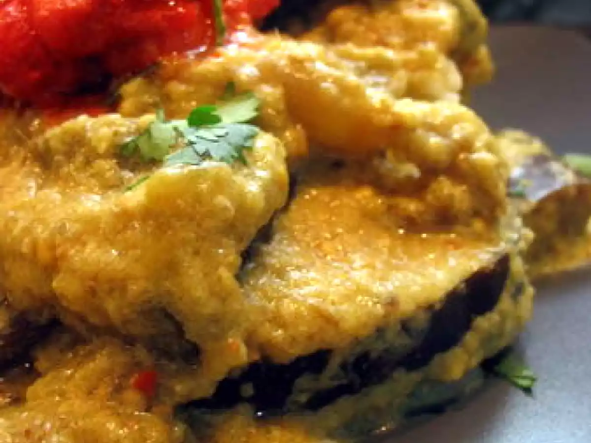 Curry d'aubergine végétarien... ou pas