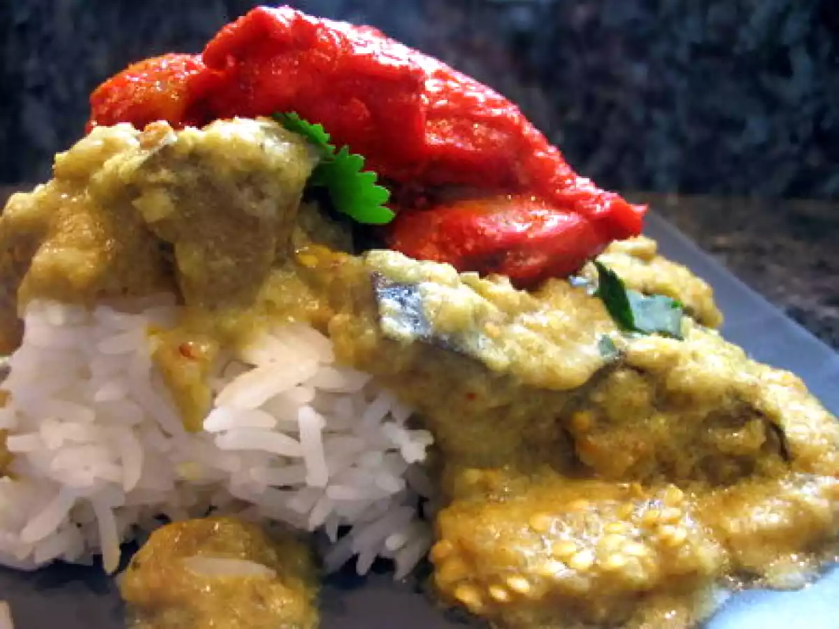 Curry d'aubergine végétarien... ou pas - photo 3