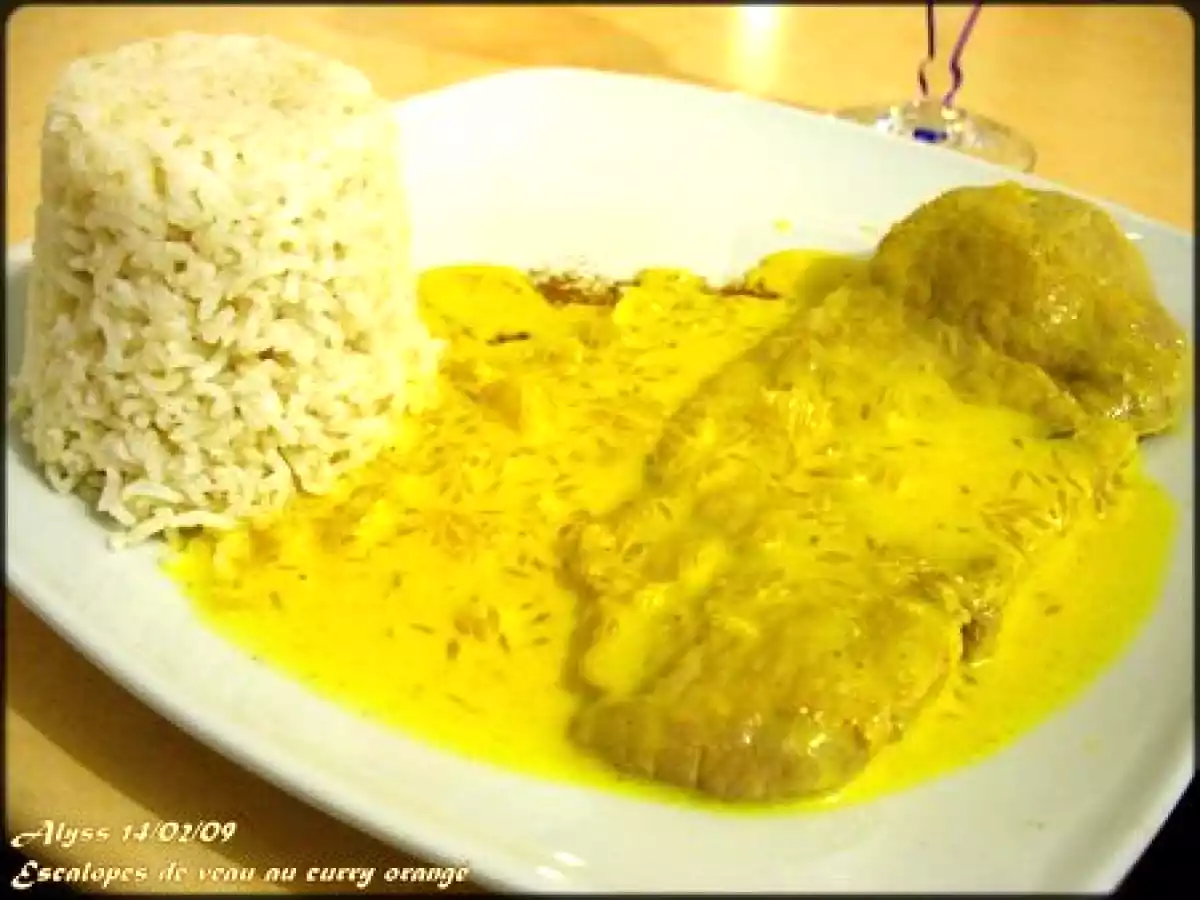 Curry d'escalope de veau à l'orange - photo 2