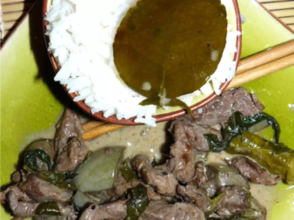 Curry de Boeuf crémeux à l'aubergine