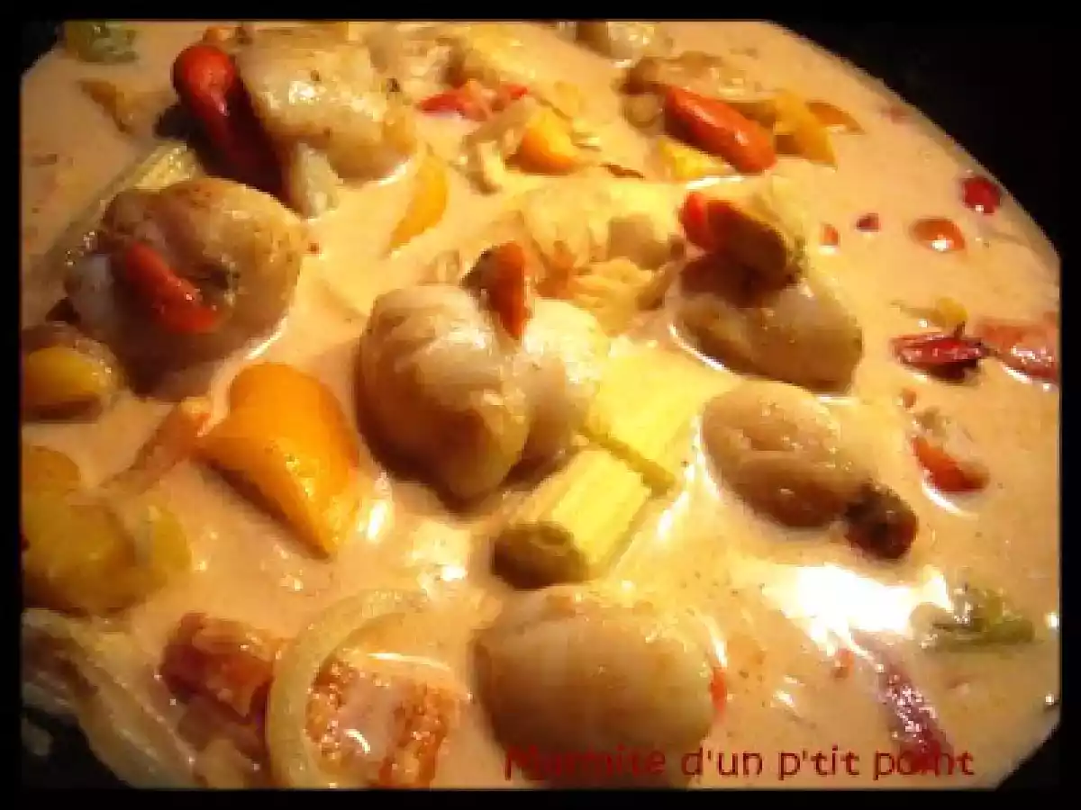 Curry de coquilles St-Jacques et Gambas - La planète des singes... j'y étais!