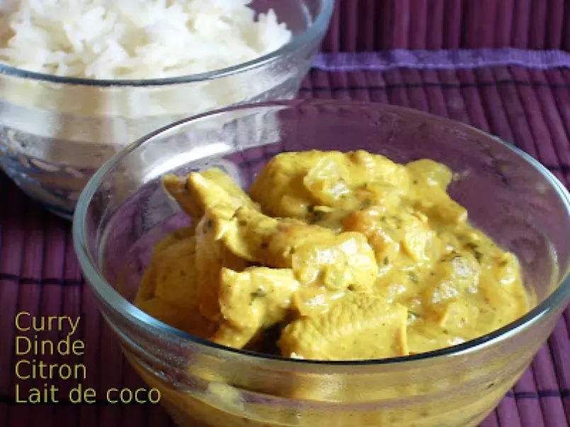 Curry de dinde au lait de coco et au citron, photo 1