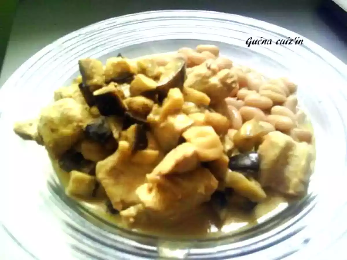 Curry de dinde aux aubergines