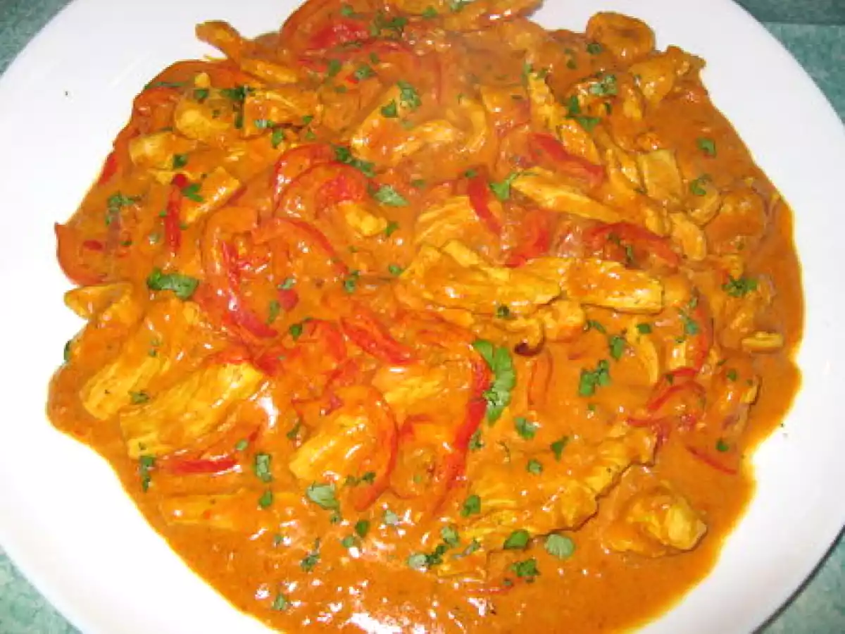 Curry de dinde aux poivrons et au lait de coco, bien sûr que je suis Kap !!!