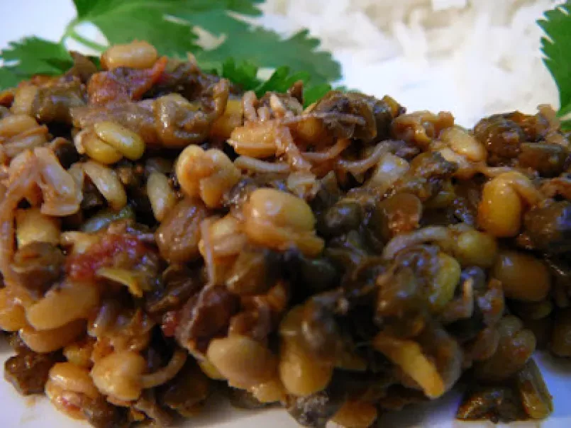 Curry de haricots mungo germés - Moong Usal, photo 1