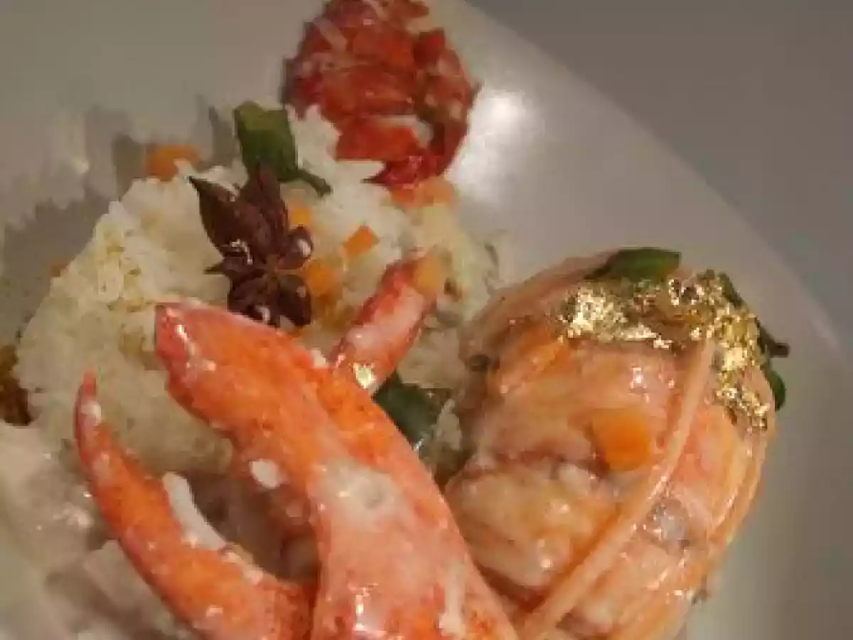 Curry de homard et langoustes