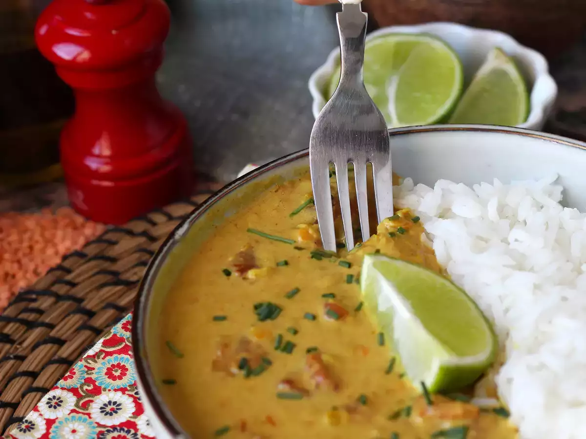 Curry de lentilles corail au lait de coco : recette facile et crémeuse - photo 4