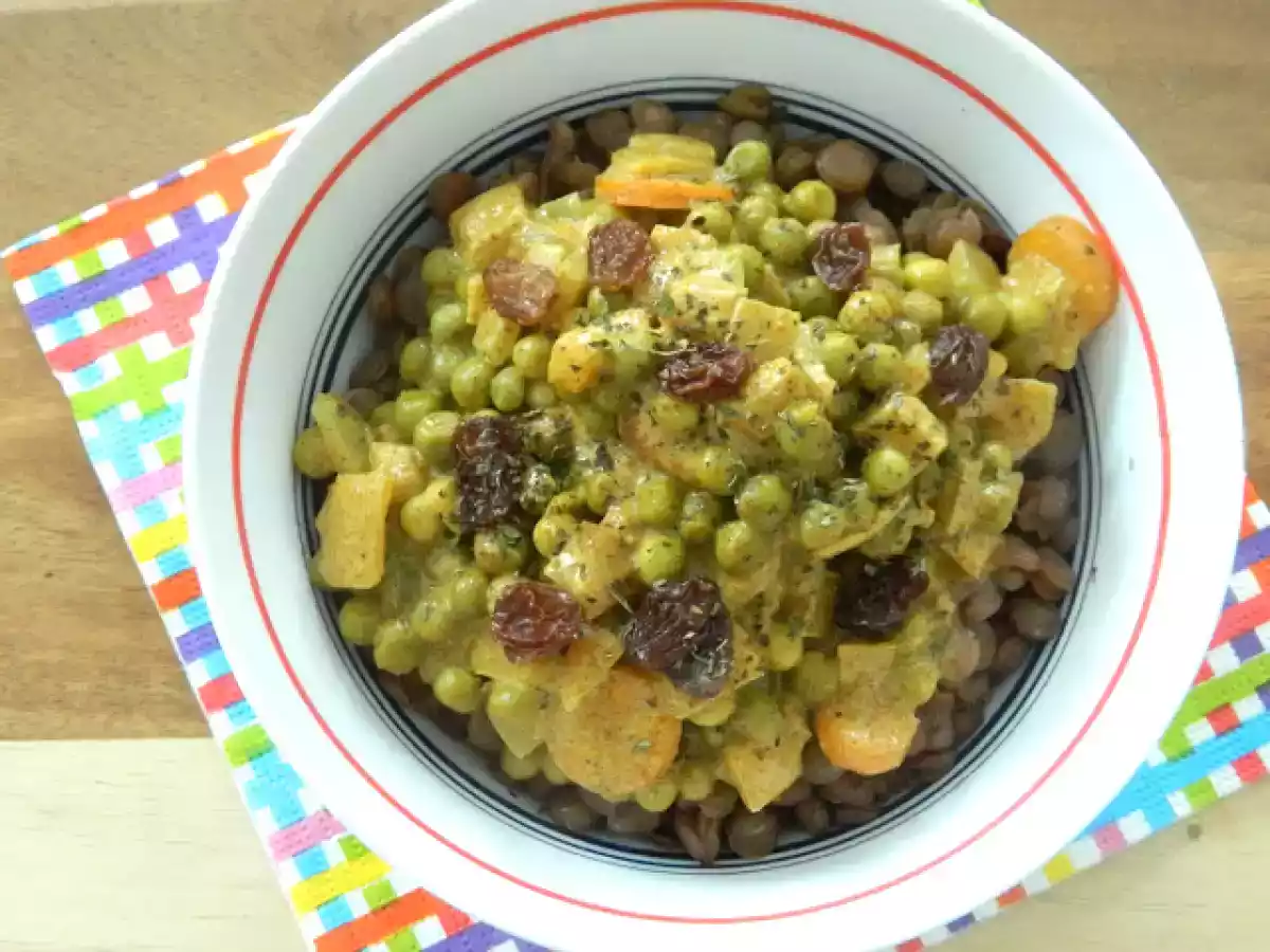 Curry de lentilles végétarien simplifié
