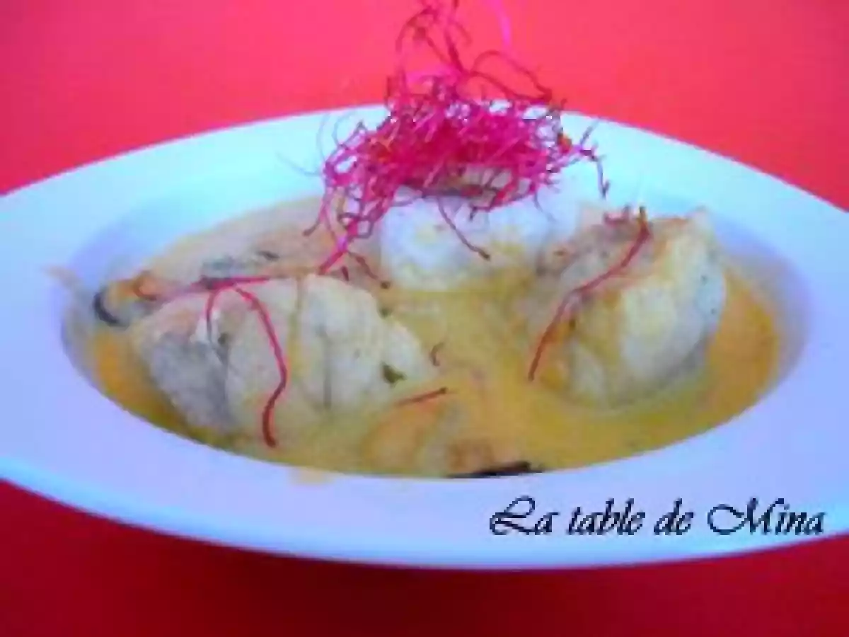 Curry de lotte aux moules et graines germées. - photo 2