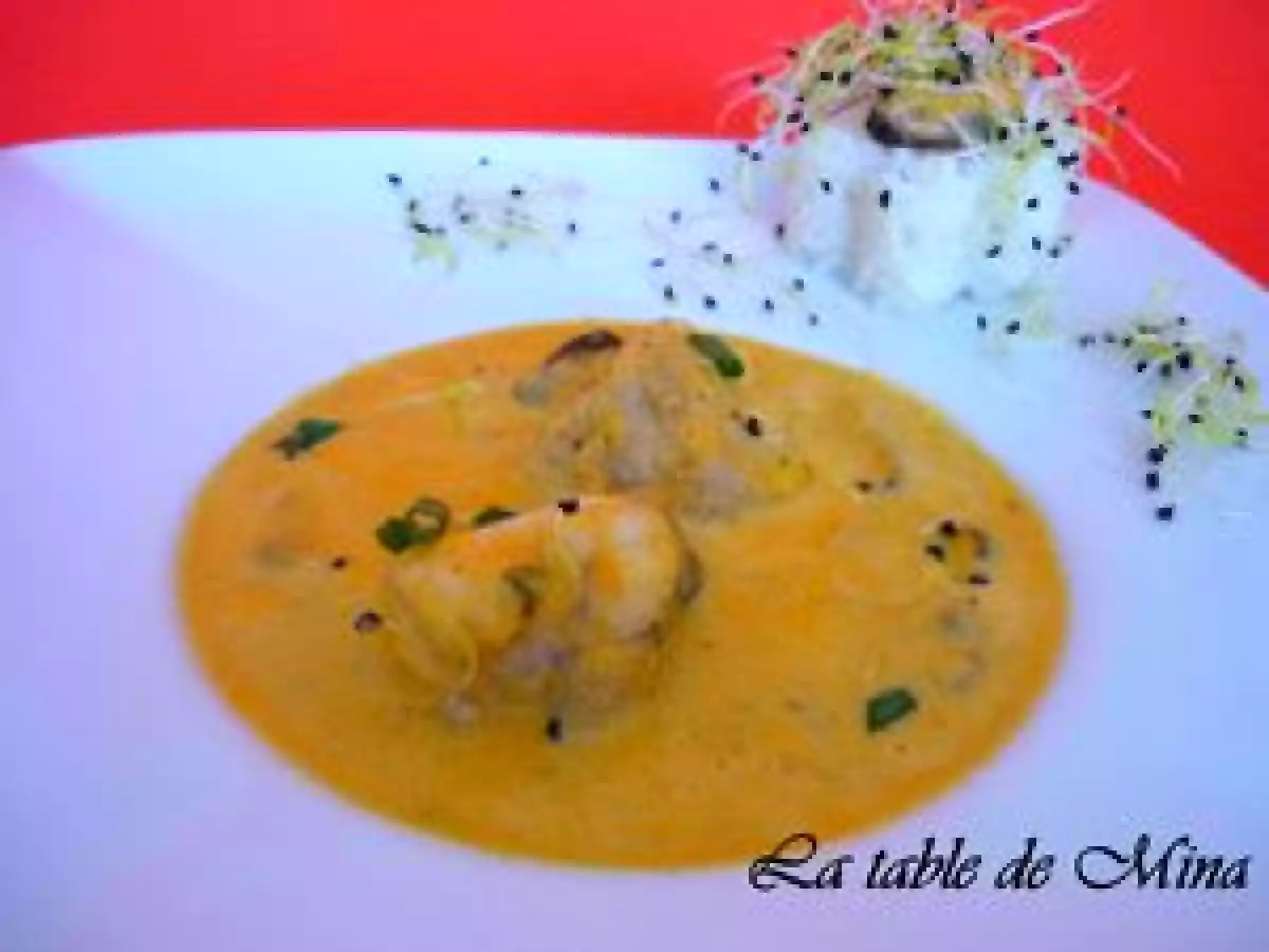 Curry de lotte aux moules et graines germées. - photo 3