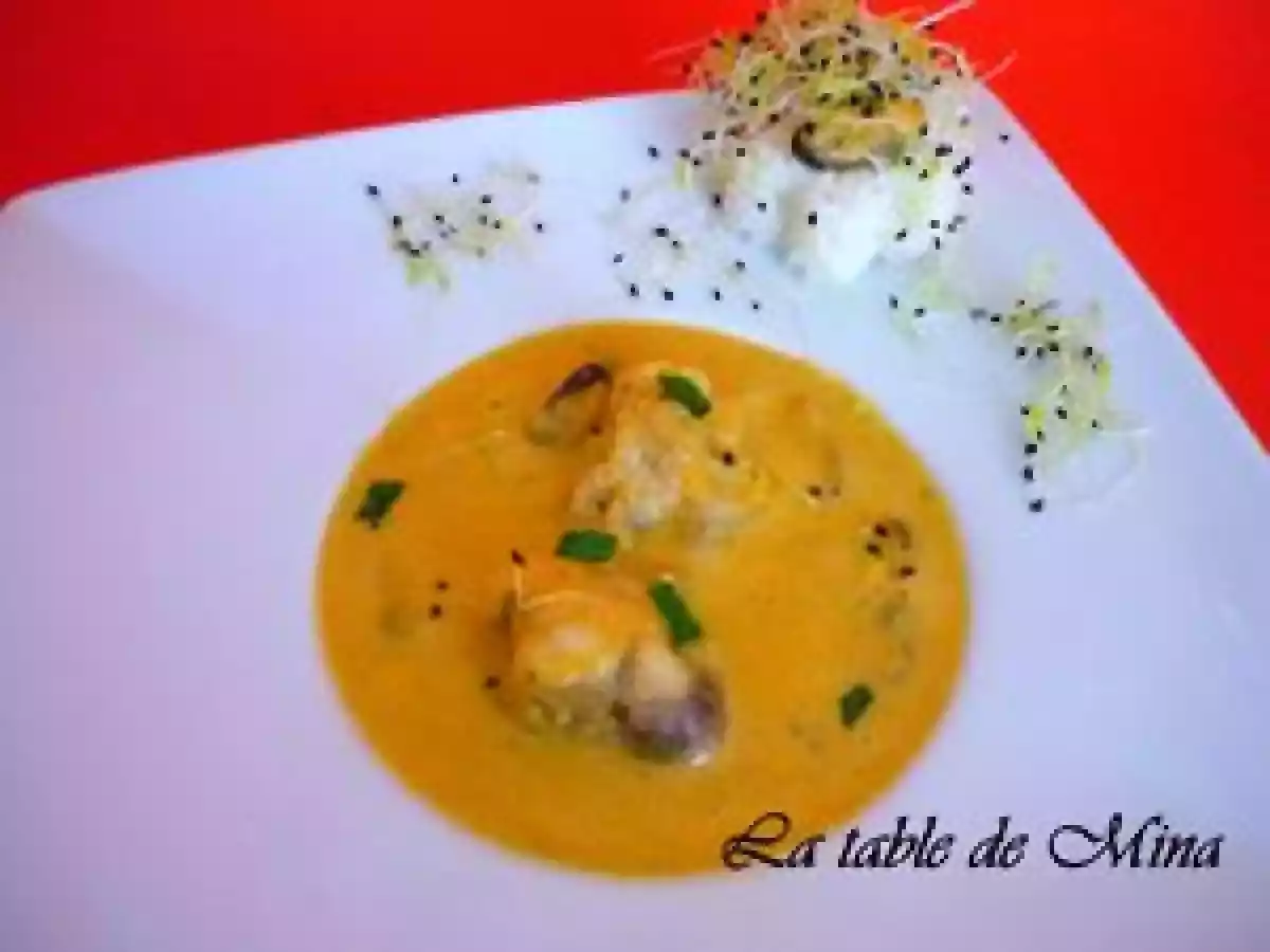 Curry de lotte aux moules et graines germées. - photo 4