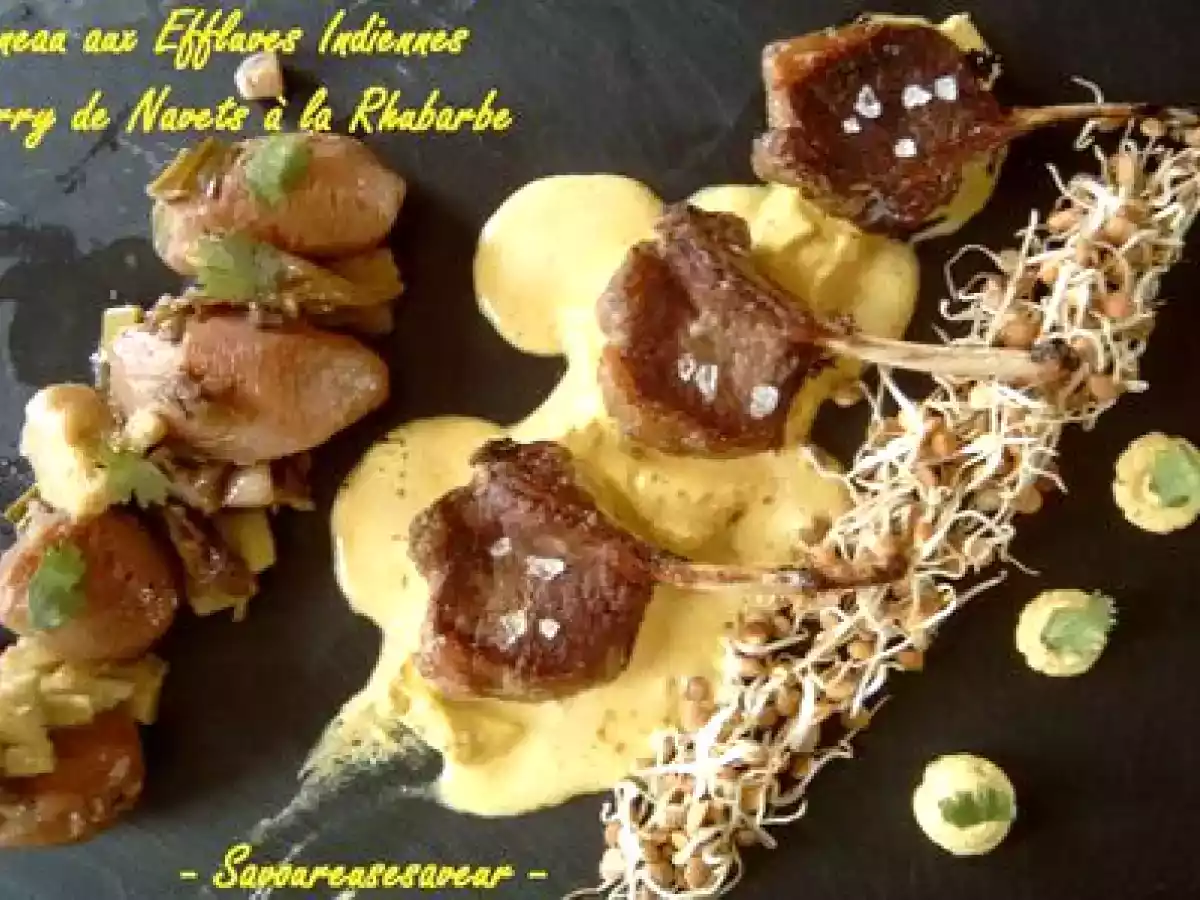 Curry de Navets à la Rhubarbe et Anardana - photo 3