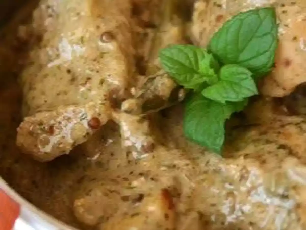 Curry de poulet à la menthe