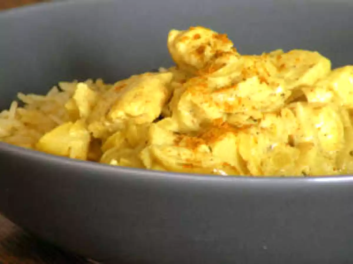 Curry de poulet aux pommes