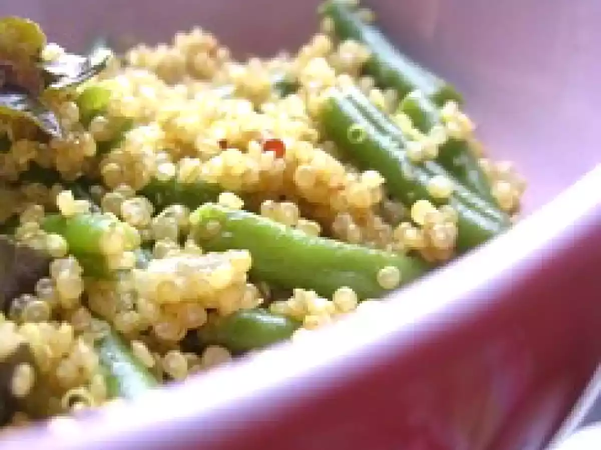 Curry de Quinoa aux haricots verts