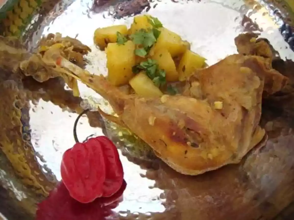 CURRY JAMAICAN CHICKEN - POULET AU CURRY FACON JAMAÏCAINE - photo 2