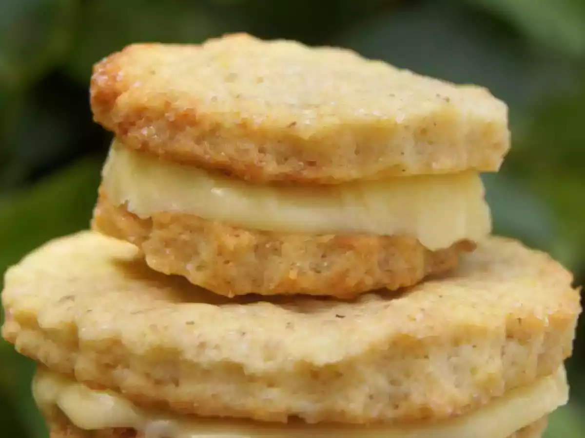 Custard cream biscuits à la peau de lait