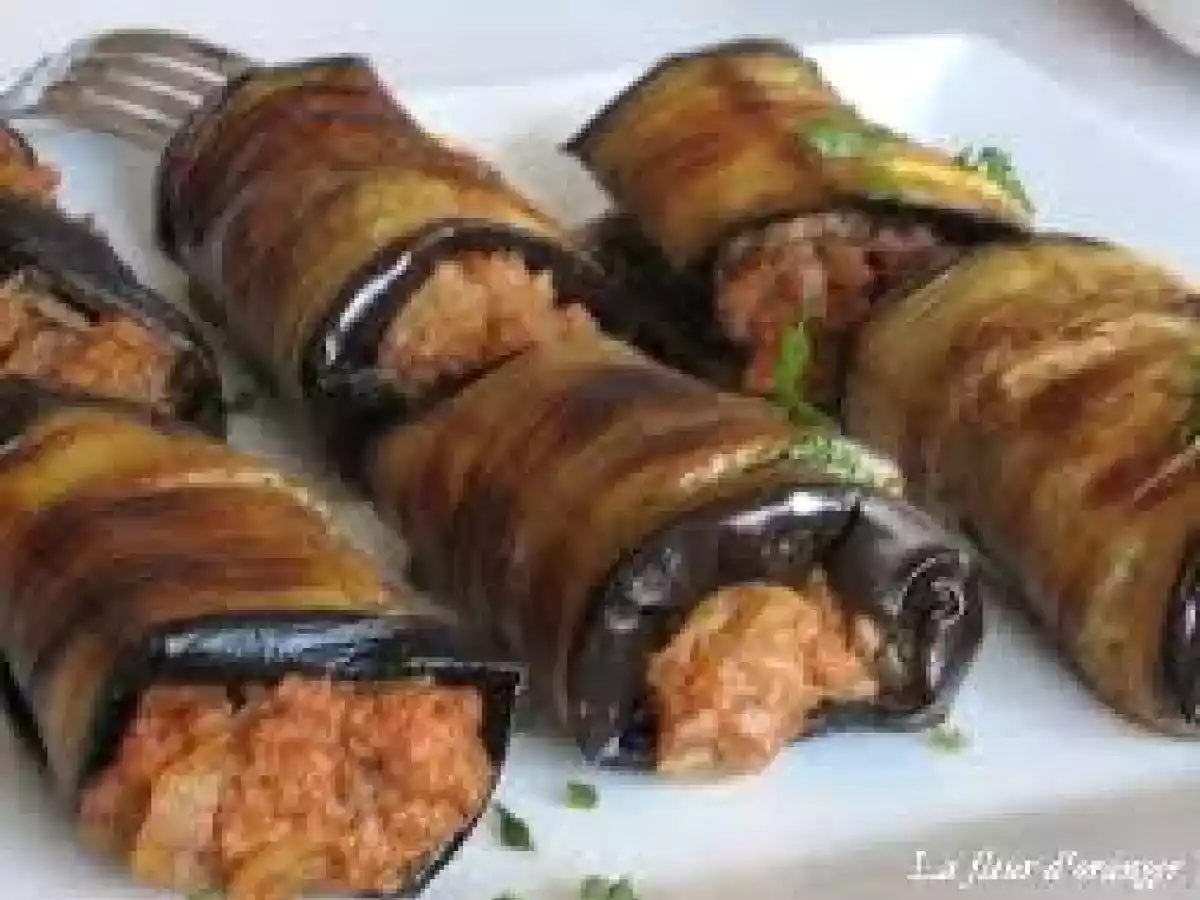 D'aubergines farcie à la viande et feta