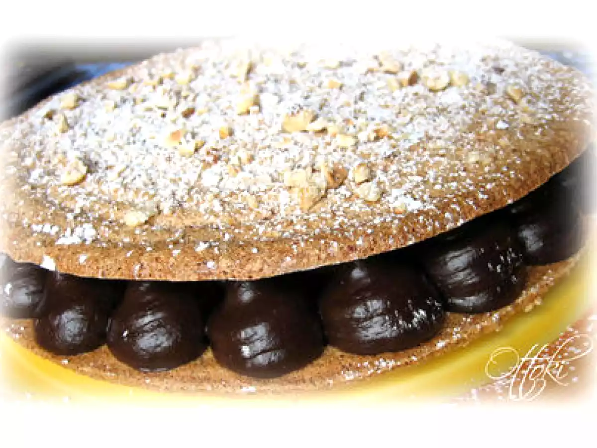 Dacquoise au chocolat et aux noisettes