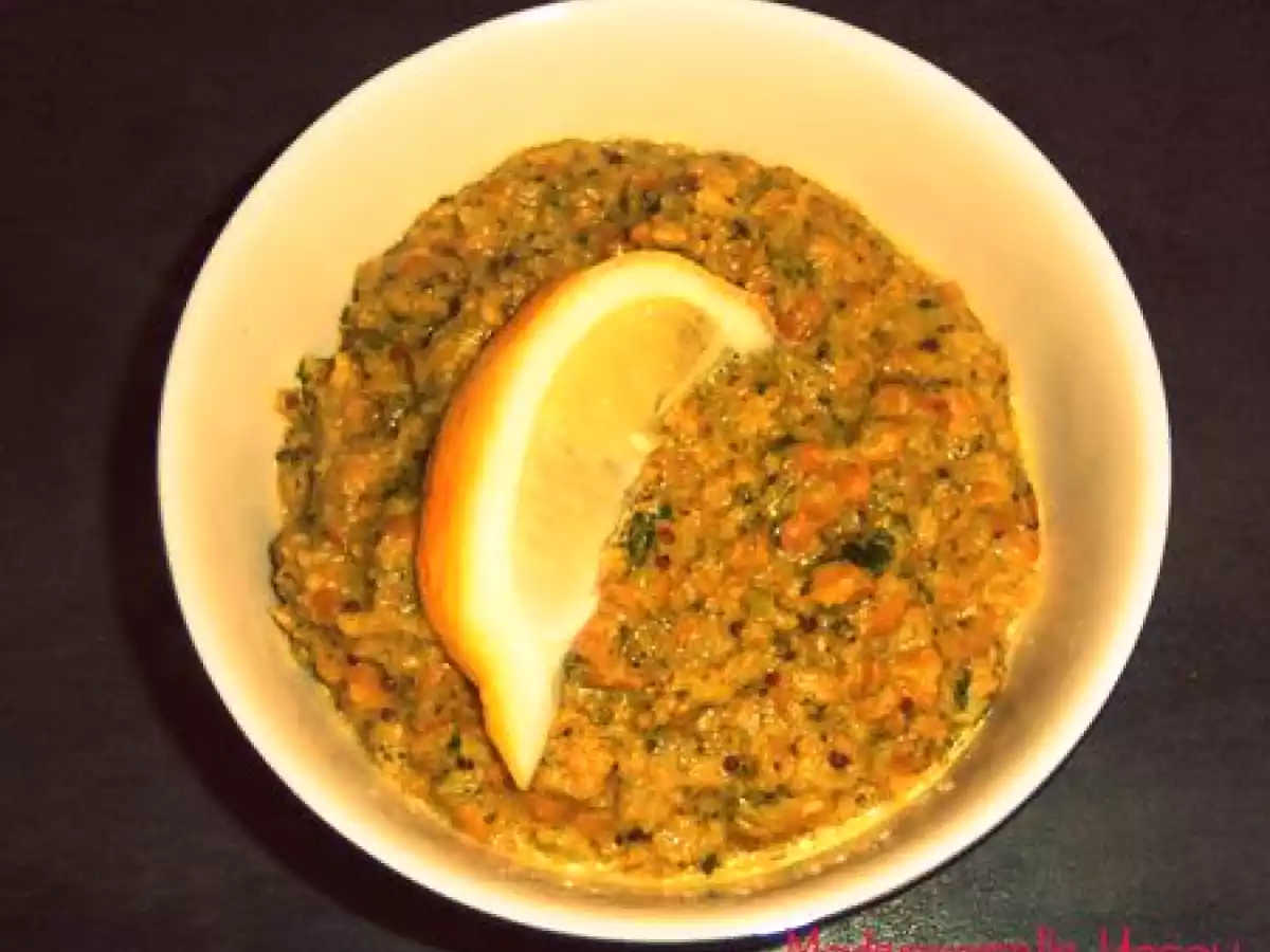 Dalh de lentilles corail et brocoli