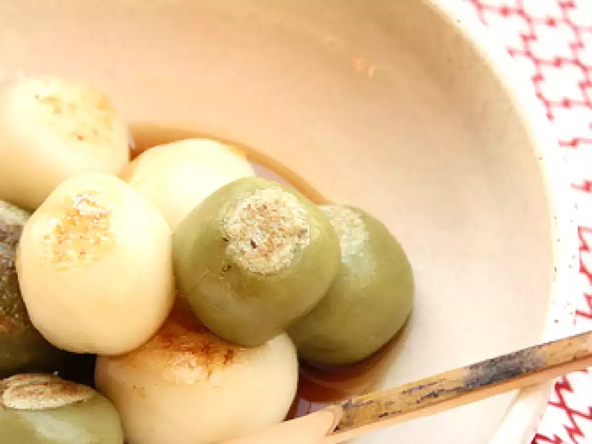 Dango (boule à la farine de riz) au tofu - dessert sucré japonais