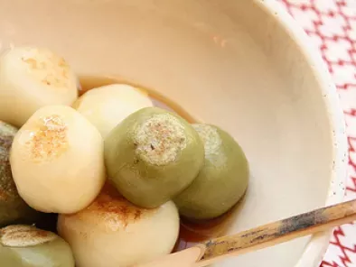 Dango (boule à la farine de riz) au tofu - dessert sucré japonais