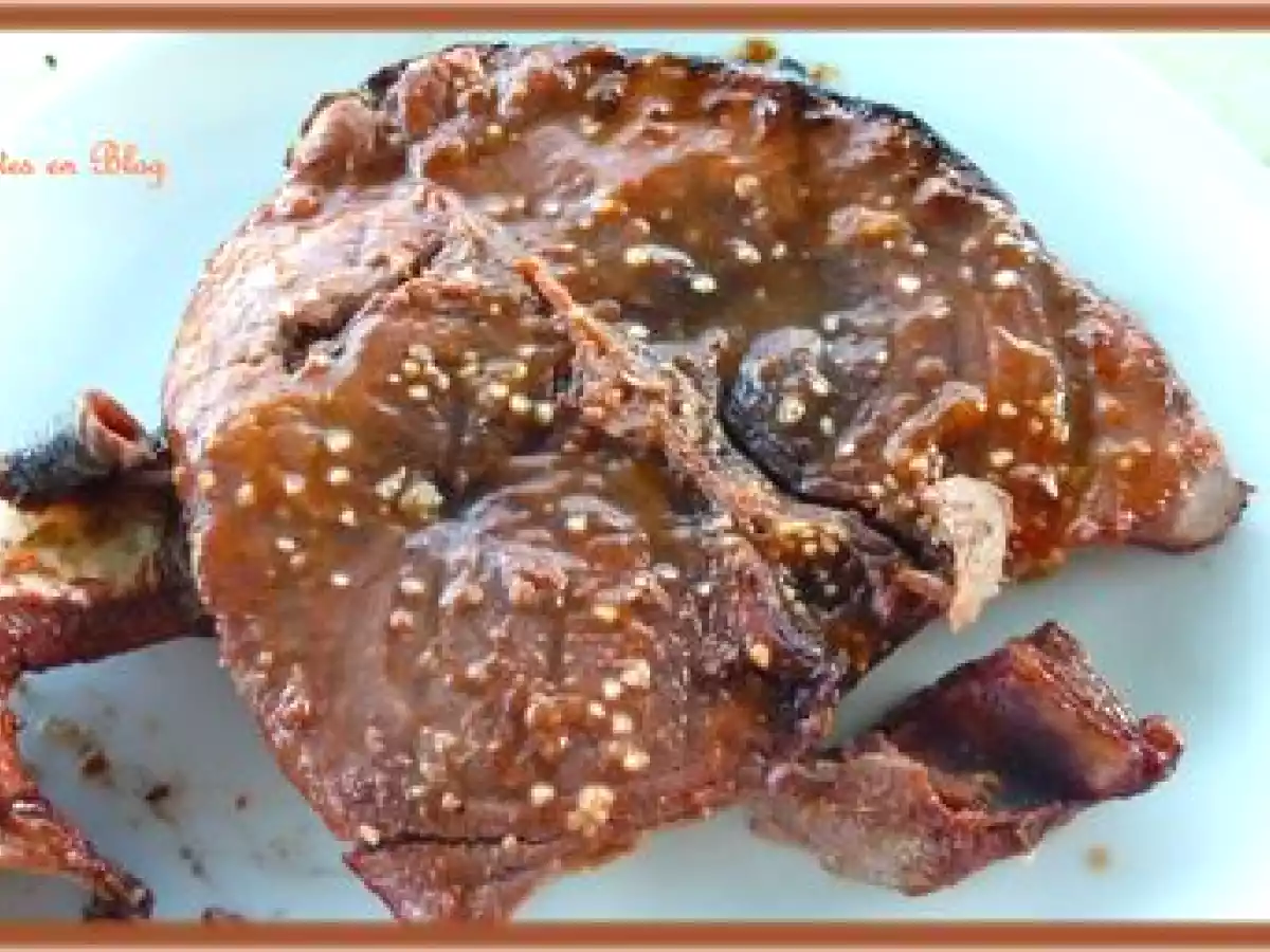 DARNES DE THON ROUGE MARINE CUIT AU BARBECUE