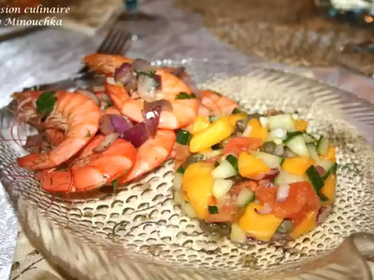 De l'entrée froide crevettes-mangue à l'entrée chaude canard-foie gras