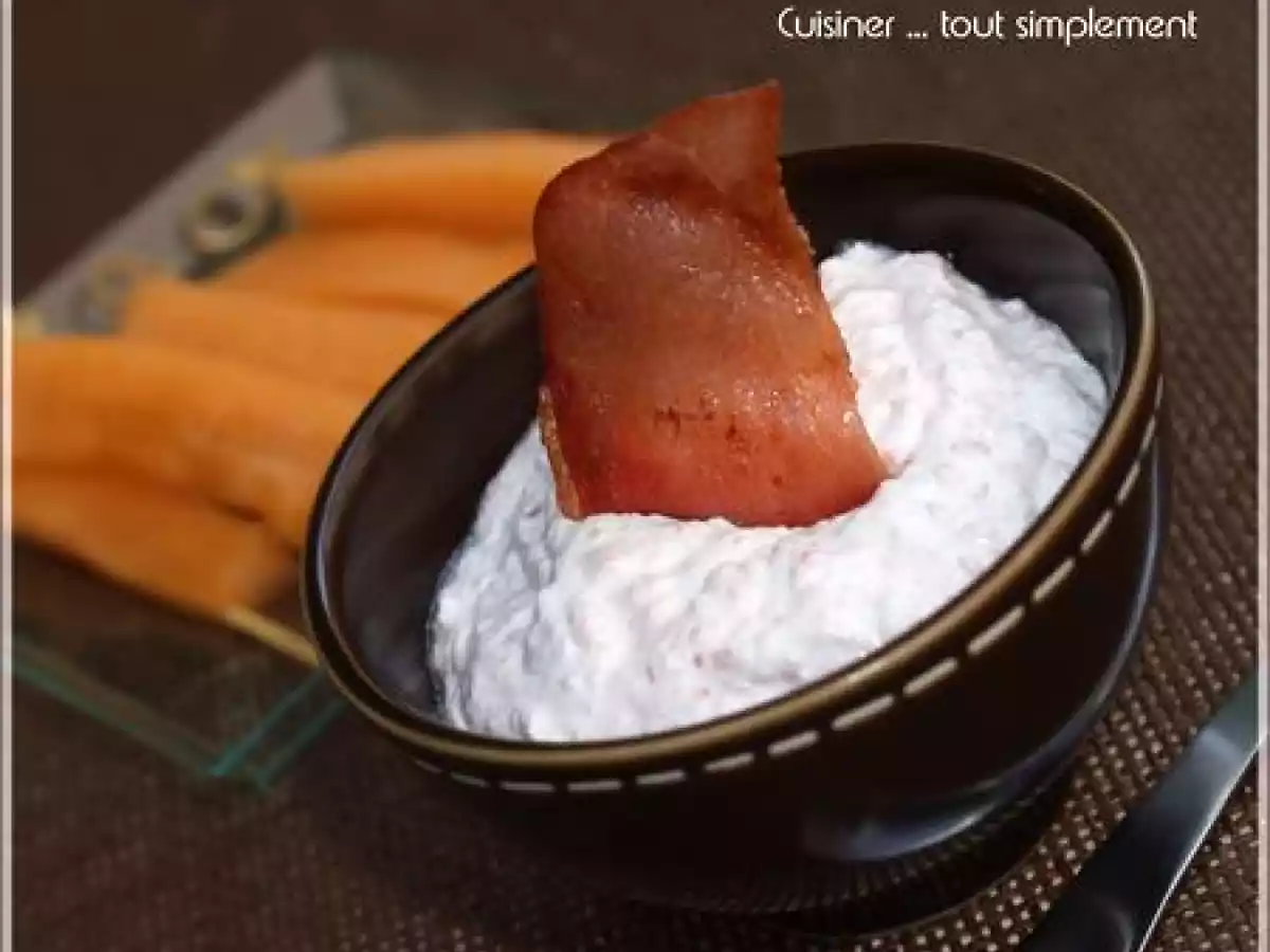 De la fraicheur ... Melon et sa sauce Chèvre - Bacon - photo 2