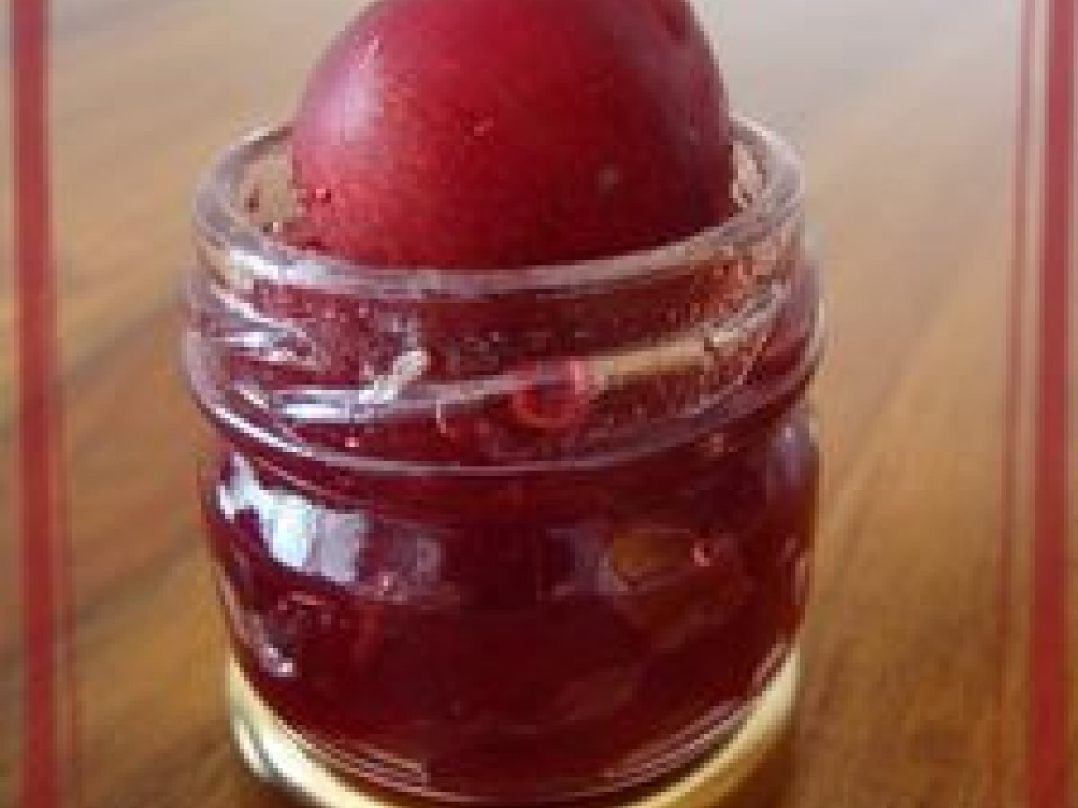 De retour avec une confiture de cerise a l'agaragar Recette Ptitchef
