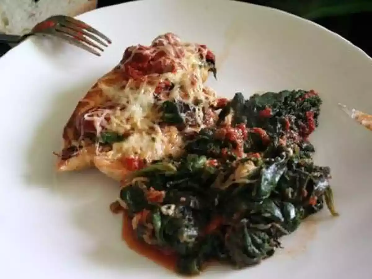 Déclinaison personnelle du poulet florentine