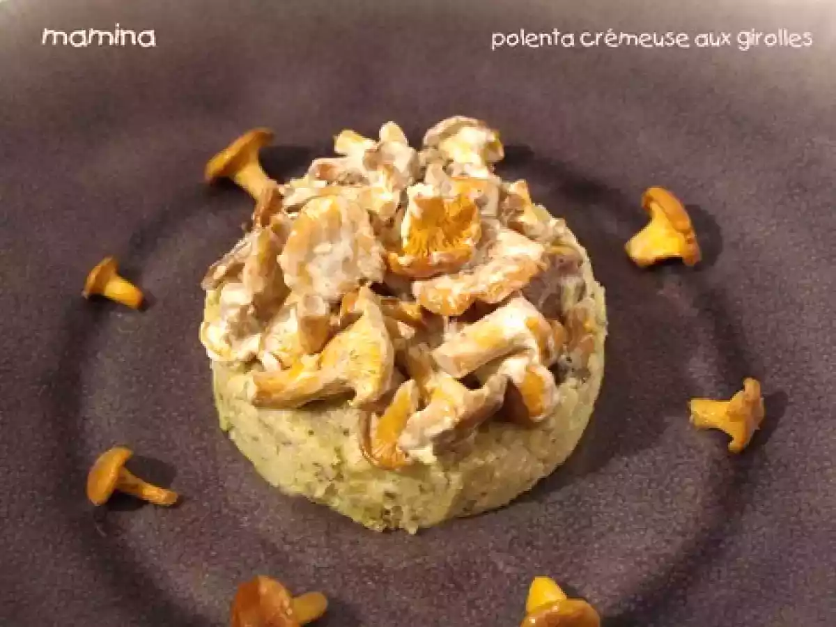 Délice automnal: polenta crémeuse aux girolles