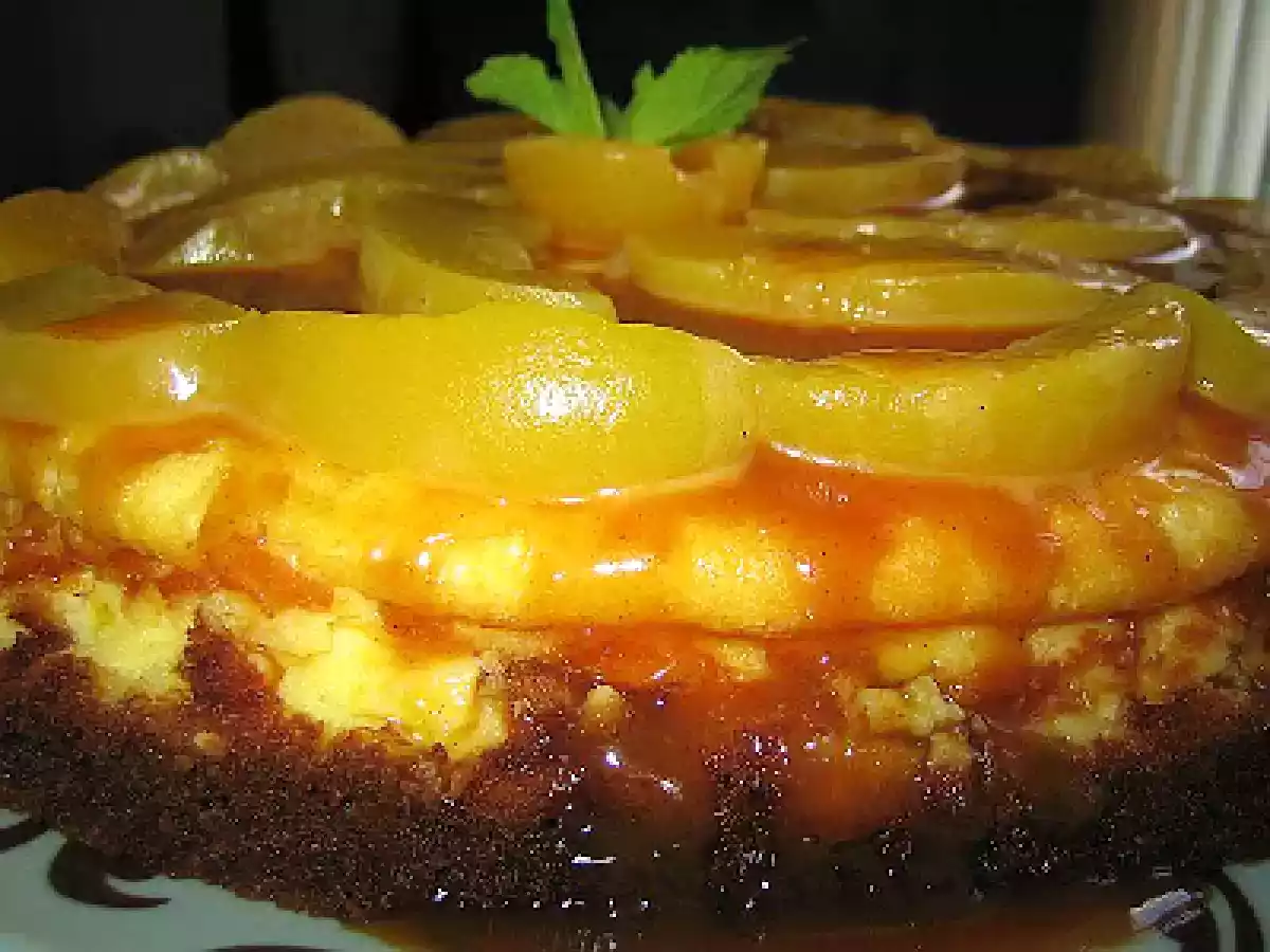 Délice fromage blanc, pêches et sauce caramel au beurre salé!!!! - photo 2