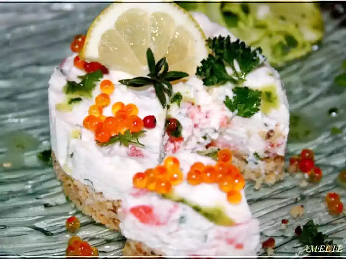 DELICE NORDIQUE A LA TRUITE FUMEE, FACON CHEESECAKE - photo 2