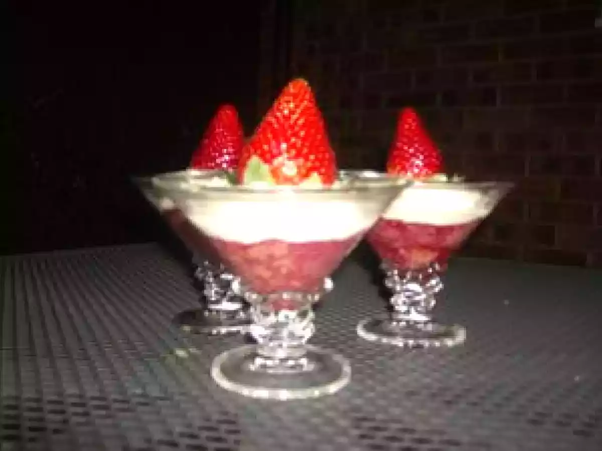 Delices mascarpone aux fruits rouges