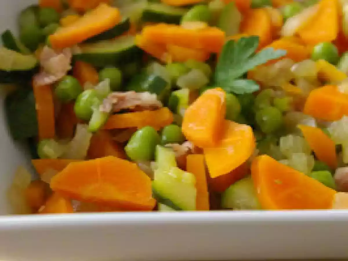 Délicieuse poêlée de légumes printaniers