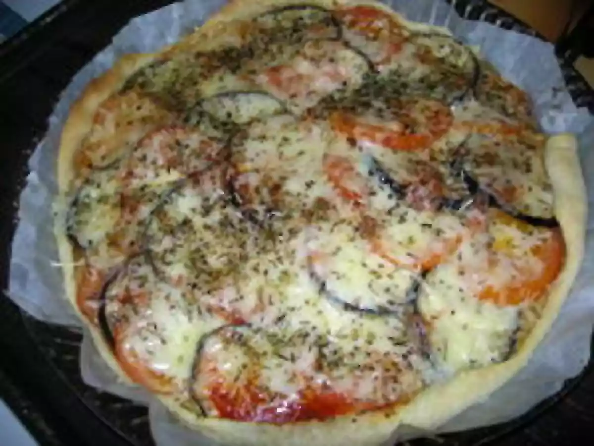 Délicieuse Tarte Tomate-Aubergine Express !