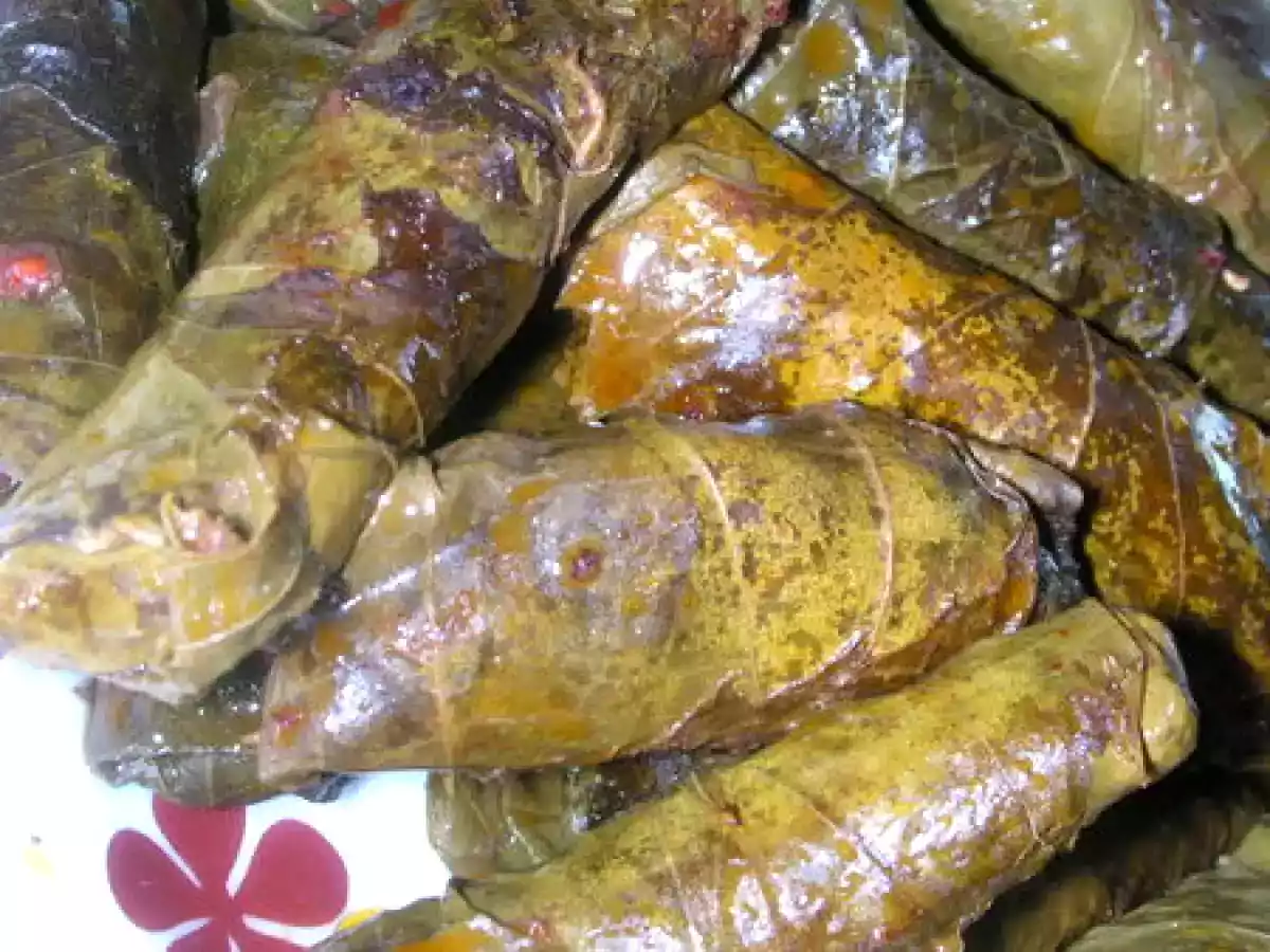 Délicieuses feuilles de vigne ( recette en photos)