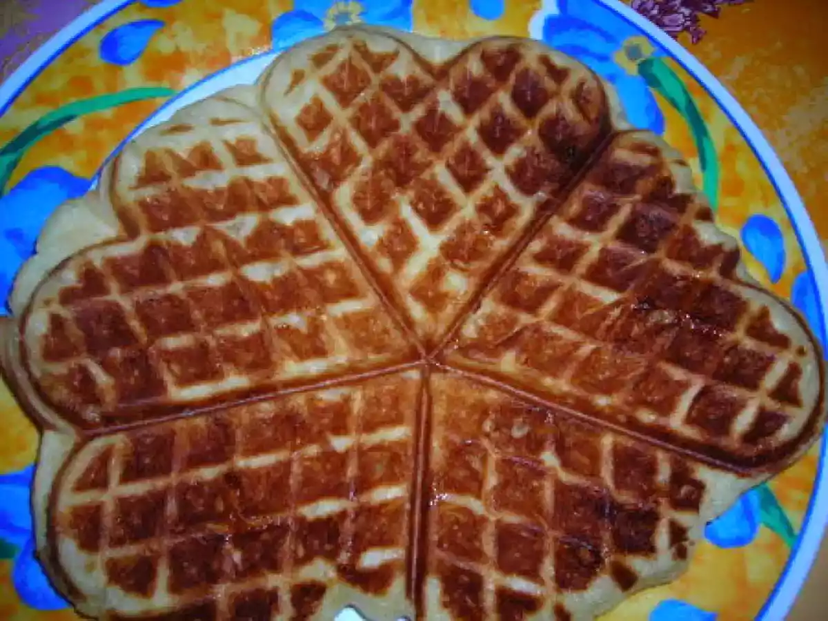 Délicieuses Gaufres en Coeur
