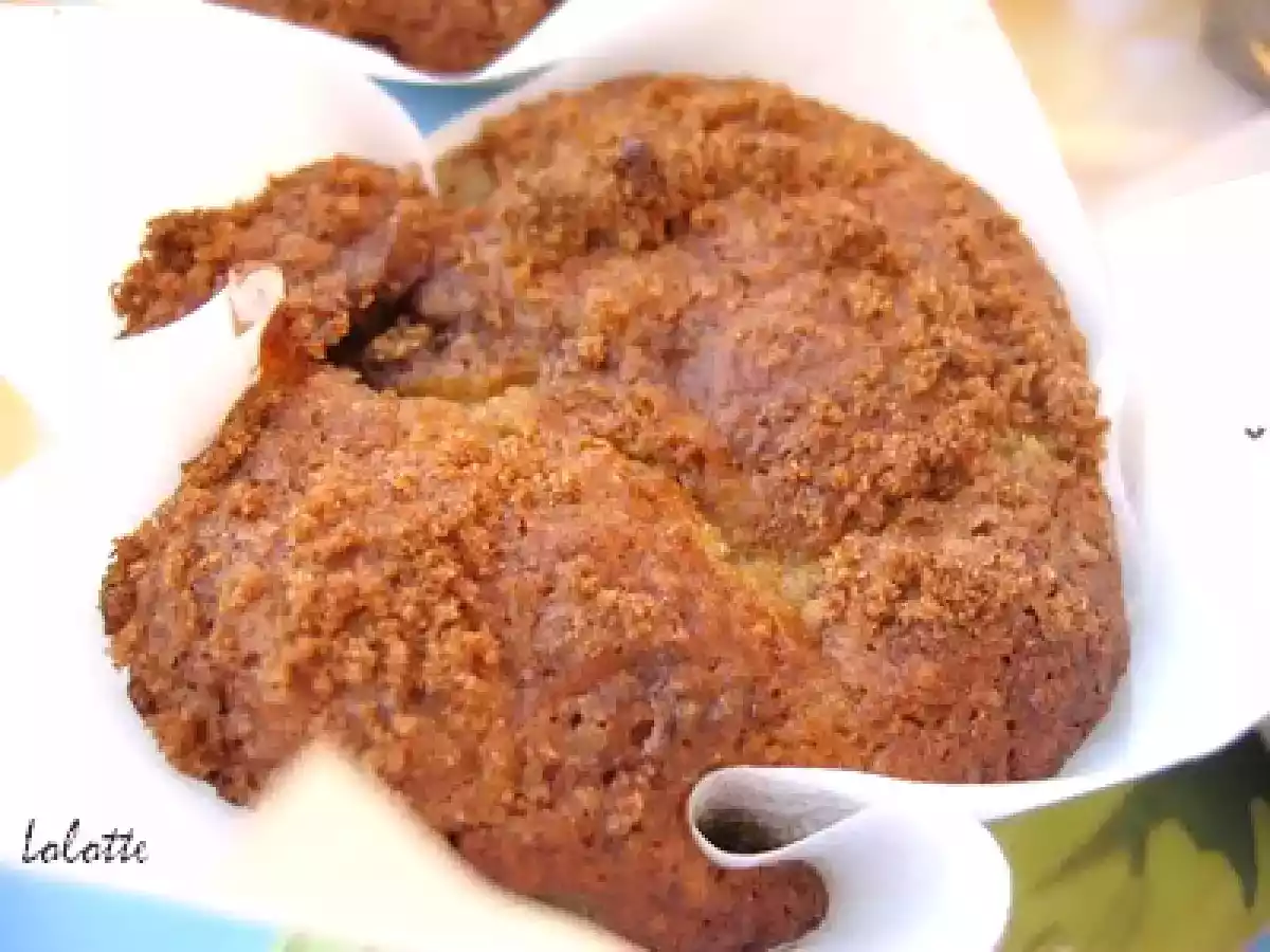 Délicieux muffins de Nigella ! Rhubarbe, lait ribot, germe de blé, streusel cannelle? - photo 3