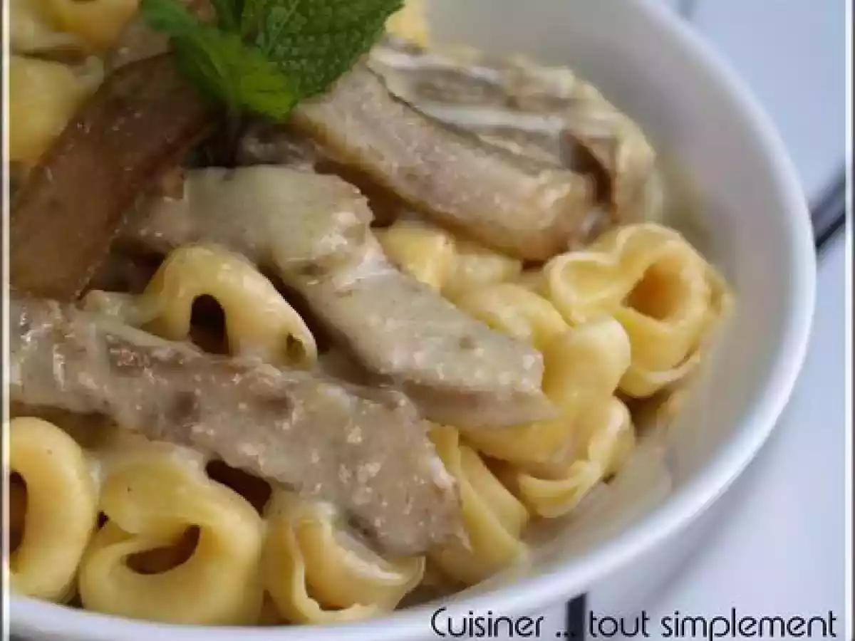 Des Barilla dans mon assiette ... Tortellini Sauce aux 4 Fromages, Artichauts et Vanille - photo 2