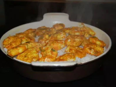 Des Crevettes à Bollywood ou Crevettes au petit goût de curry
