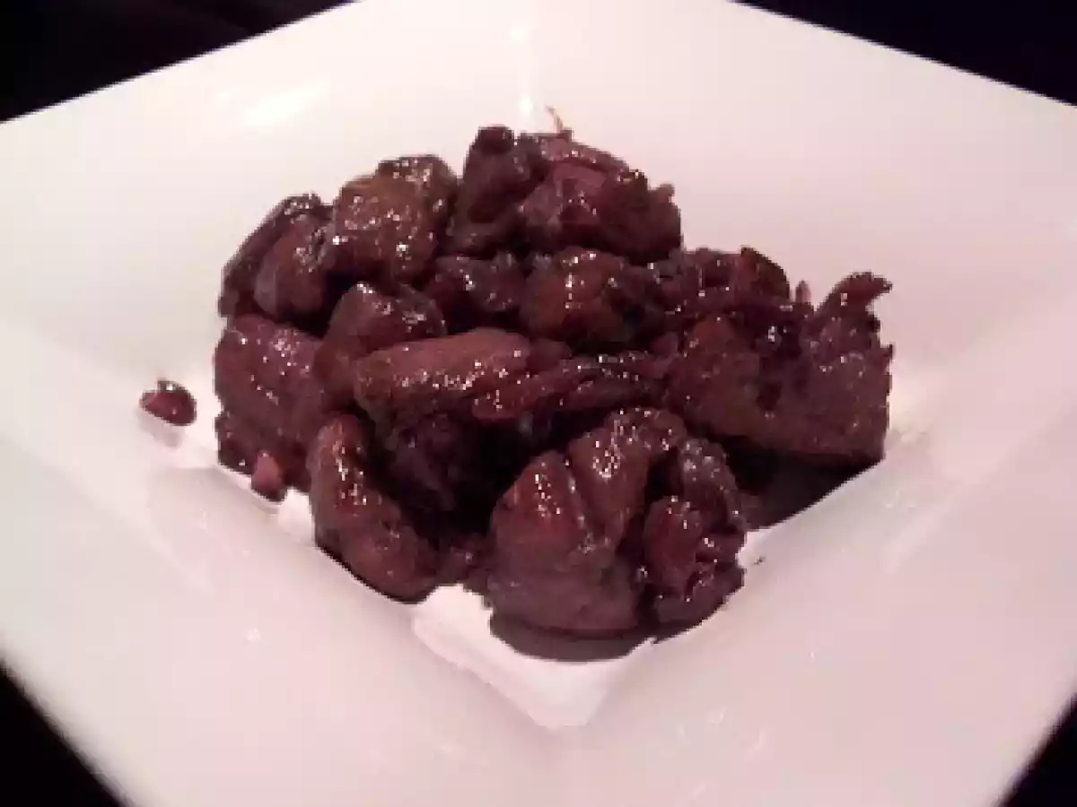 Dés d'autruche actifryés au miel du Gatinais